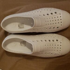 White, NATIVE slip on shoes
